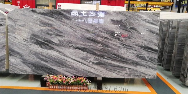 Picasso Grey Marble Slab