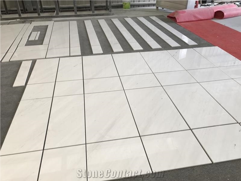 Polaris White Marble Floor Tiles for Projcet