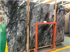 Polished Black Agate Slab for Wall Covering
