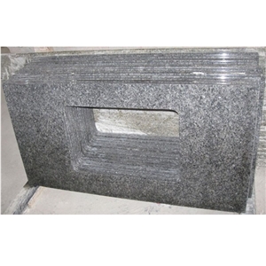 Polished Black Granite Countertops Kitchen Tops