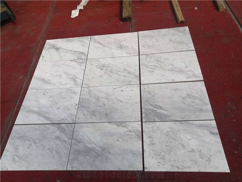 Polished Cheap Atlantic White Marble Tile on Sale