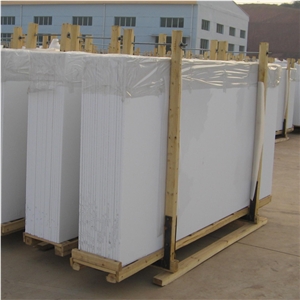 Polished China Nano White Marble Slabs&Tiles