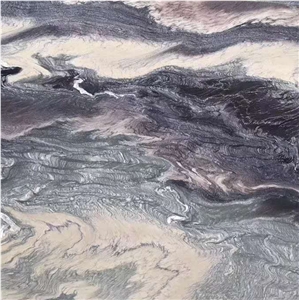 Polished China Purple Cloud Marble for Staircase