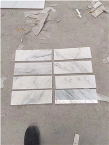 Polished Eastern White Marble Tiles