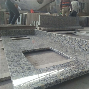 Polished Giallo Sorrato Granite Countertop