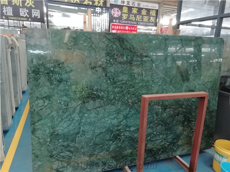 Polished Green Rajasthan Marble Slabs