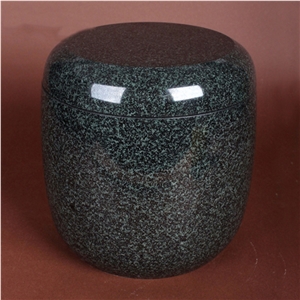 Polished Grey Granite Cremate Urn for Human Ash