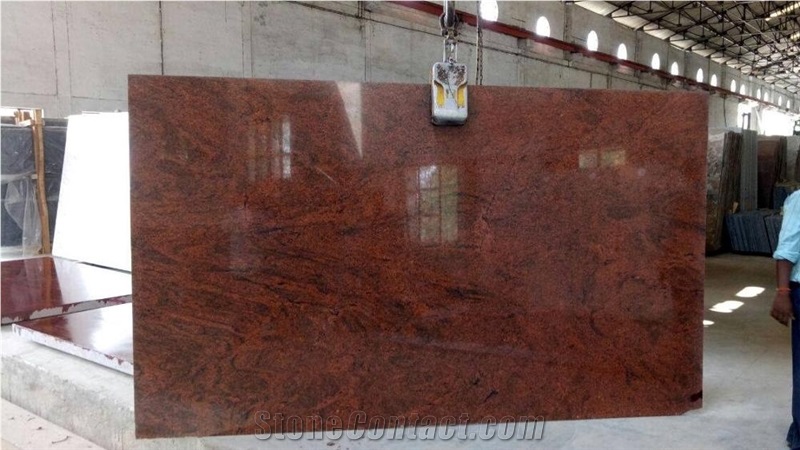 Polished Indian Multi Red Granite for Countertop