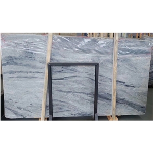 Polished Italy Silver Grey Marble Tiles