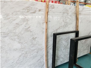 Polished Italy Volax White Marble Slabs