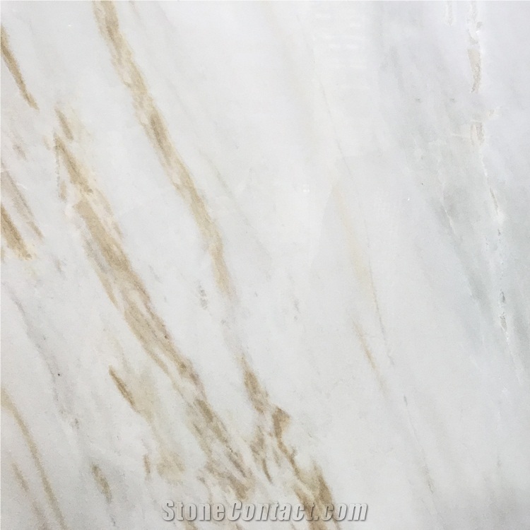 Polished Kavala White Marble Tiles