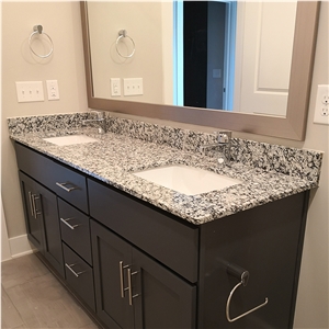 Polished Light Grey Granite Bathroom Vanity Tops