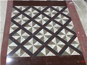 Polished Mosaic Design Floor Tiles