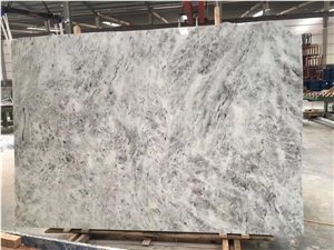 Polished New Alpine White Marble for Feature Wall