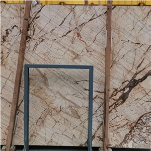 Polished Picasso Gold Vein Marble Slabs