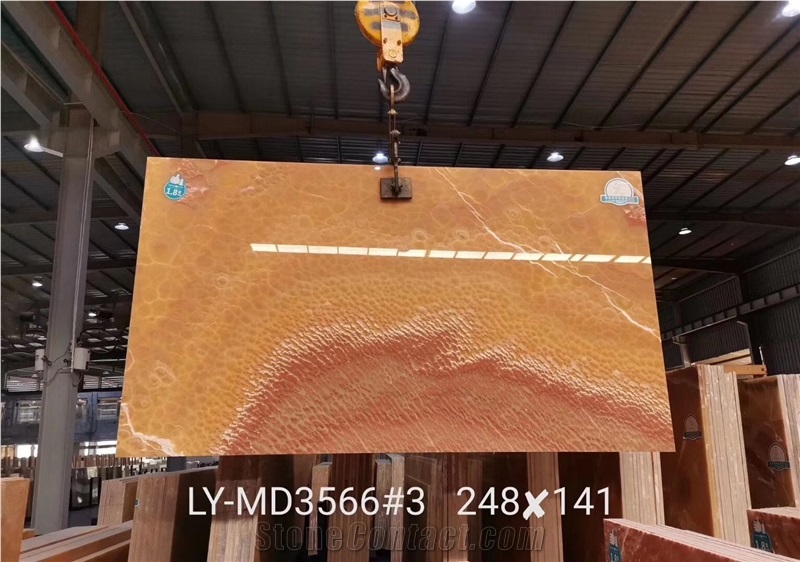 Polished Red Dragon Onyx Slabs for Floor Tiles