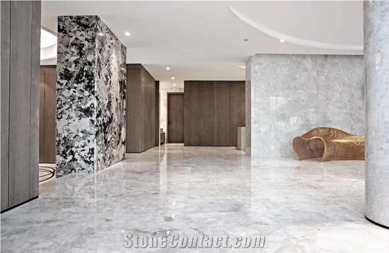 Polished Vatican Ashes Marble Flooring Tiles