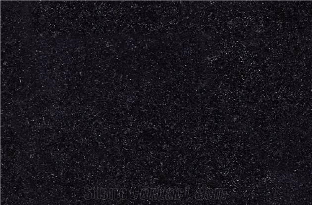 Polished Zimbabwe Cosmic Black Liquid Granite