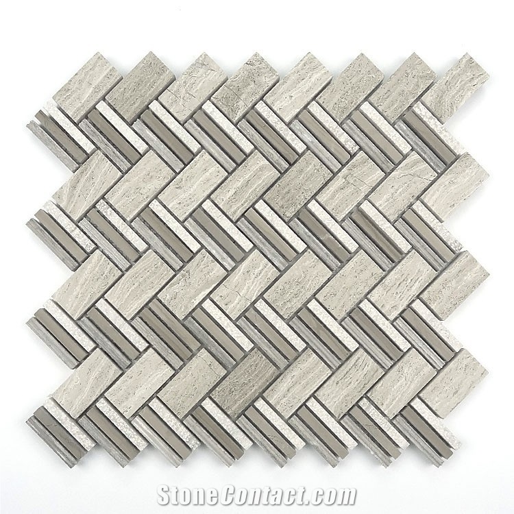 Popular Design Herringbone Mosaic Mosaic Wall Tile