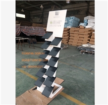 Quartz Stone Display Tower For Stone Showroom