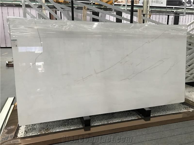 Red Line White Jade Marble Slabs for Decoration