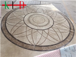 Rome Water Jet Medallion Pattern,Marble Floor Tile