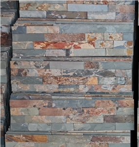 Rusty Stone Veneer Wall Cladding 60x15cm