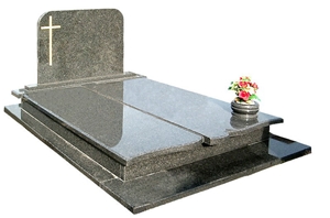 Sesame White New G603 Double Monument Tombstone