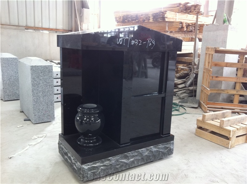 Shanxi Black Granite 2 Niche Columbarium