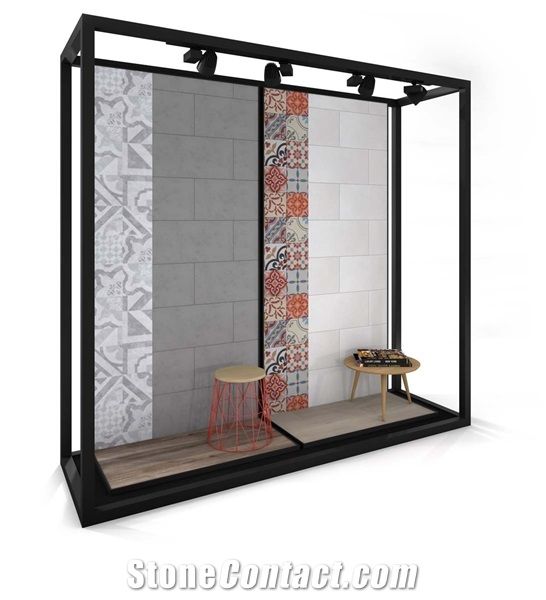 Showroom Tile Stone Display Stand Rack