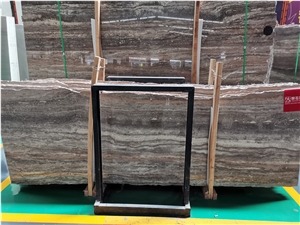 Silver Dark Grey Travertine Slabs, Wall Tiles