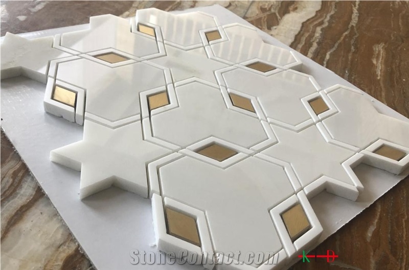 Square New Design Metal Mix Mosaic Wall Tiles