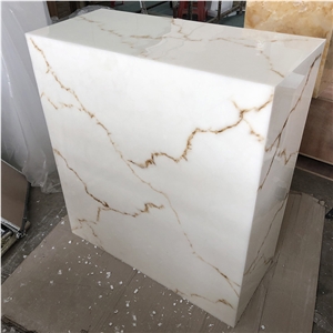 Translucent White Alabaster Lighting Box