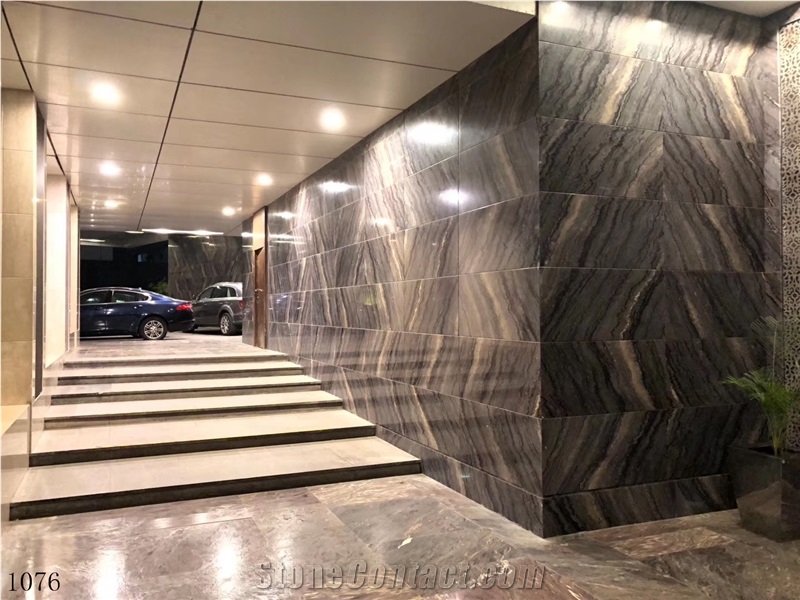 Turkey Golden Night Marble Slab Wall Floor Tiles