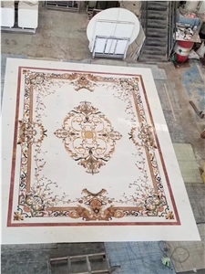 Waterject Marble Madellion Mosaic