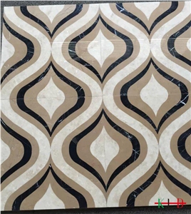 Waterjet Floor Tiles Mosaic Kitchen Wall