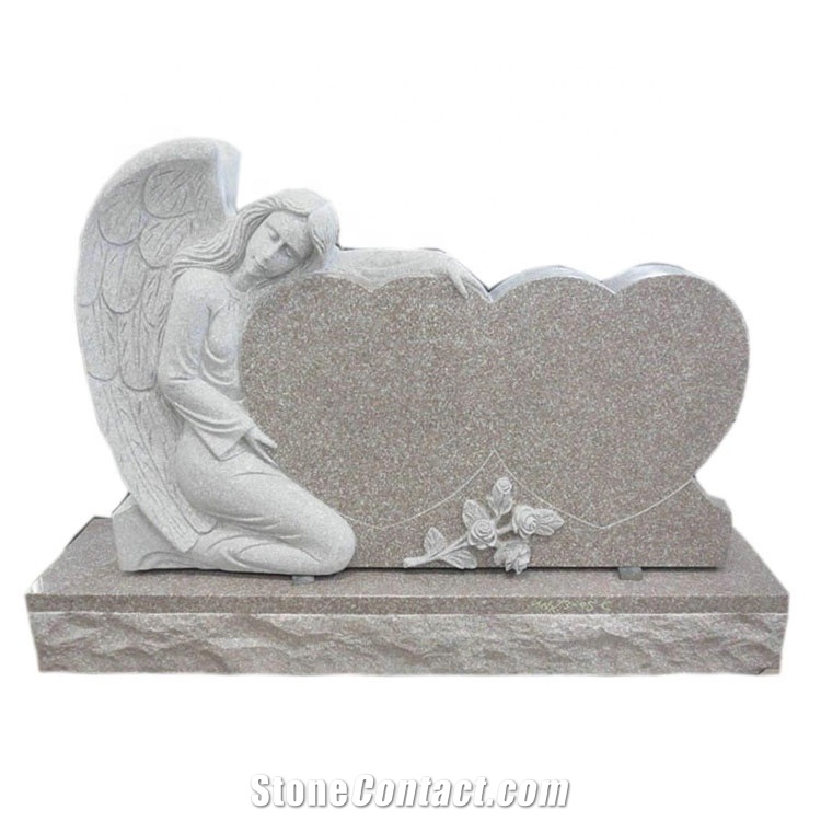 Weeping Angel Heart Design Granite Monuments