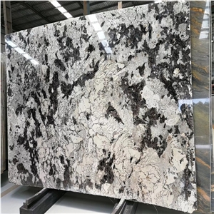White Diamond Granite Slab for Countertop