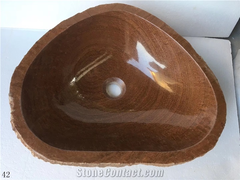 Wood Grain Onyx Basin Natural Stone Sink