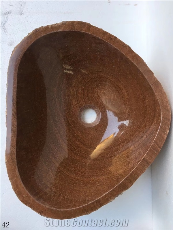 Wood Grain Onyx Basin Natural Stone Sink