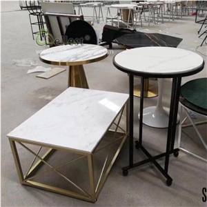 Round Marble Top Dining Table