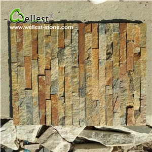 Rusty Quartzite Cultured Flat Stone Wall Cladding