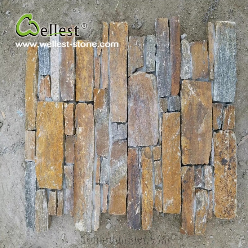 Rusty Slate Z Cement Base Stack Stone for Wall