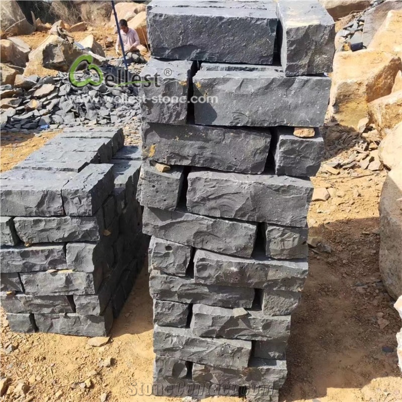 Zhangpu Black Basalt Small Kerbstones for Edgings
