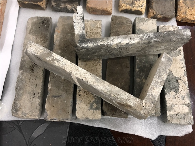 Grey Clay Reclaimed Thin Brick Veneer Siding