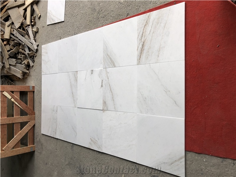 China Glorious White Marble Polished Marble Slabs