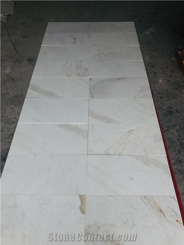 Glorious White Marble Tile Slab Kitchen Wall