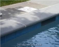 Silver Grey Marble Pool Coping, Pool Coping Bullnosed