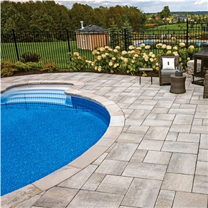Silver Grey Marble Pool Coping, Pool Coping Bullnosed