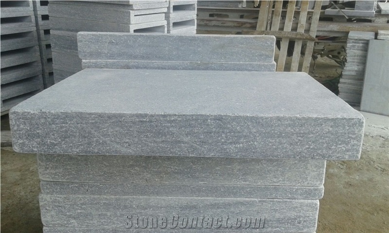 Square Face Pool Coping Grey Pearl Stone